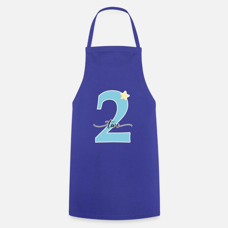 2nd birthday two years - Cooking Apron - royal blue
