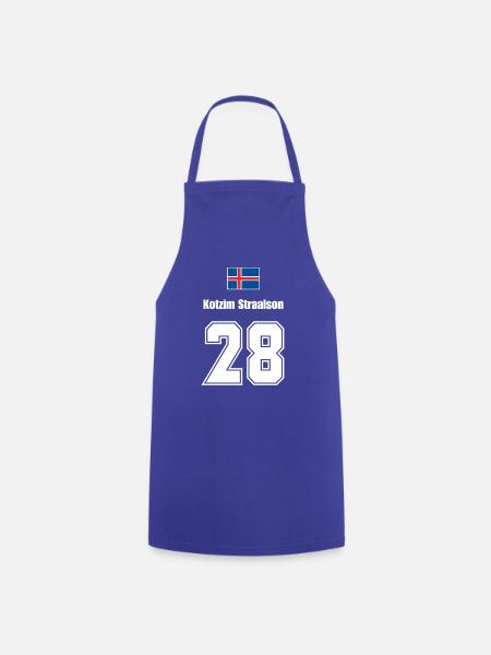 Island Trikot Nr.28 - Kochschürze - Royalblau