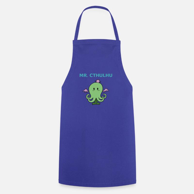 Mr Cthulhu - Tablier de cuisine - bleu royal