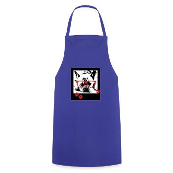 Chien Bouledogue français - Tablier de cuisine - bleu royal - Devant - AI Model Male 185 dark (185cm)