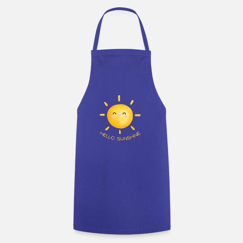 Hello Sunshine - Cooking Apron - royal blue