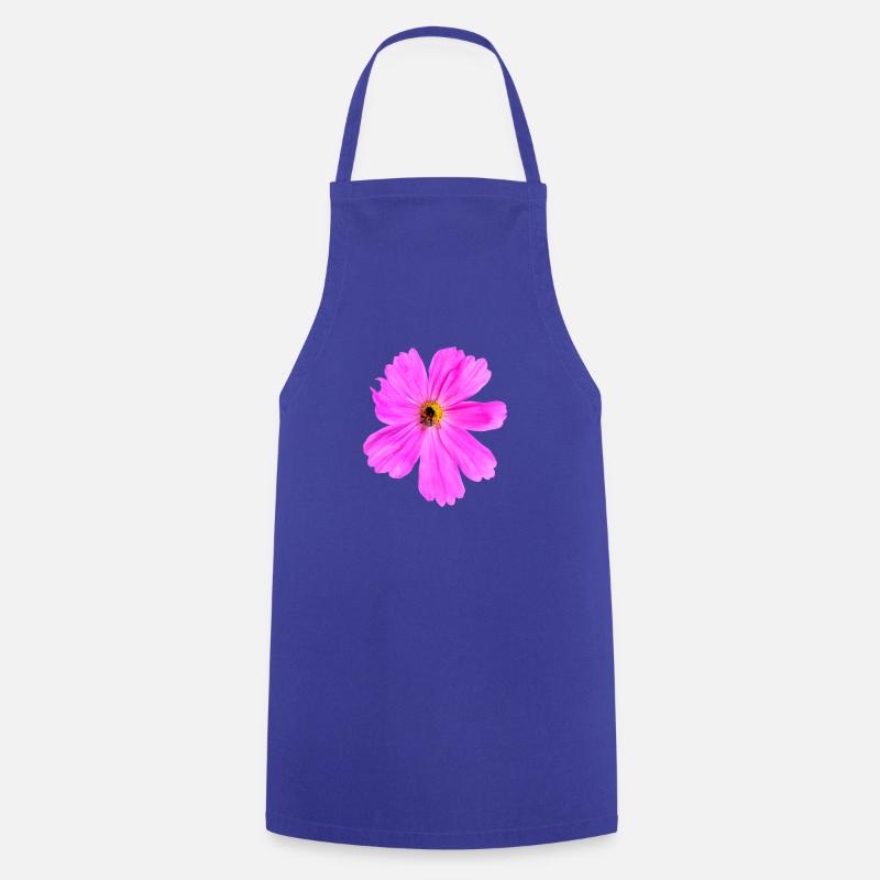 Fleur de clématite rose - TShirtAngel Fleurs - Tablier de cuisine - bleu royal