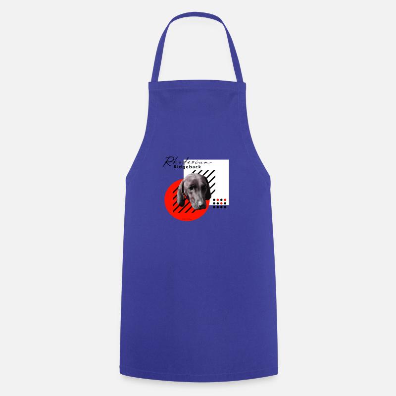 RR / Rhodesian Ridgeback - Cooking Apron - royal blue