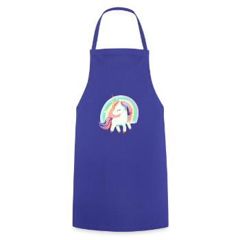 Cute unicorn - Tablier de cuisine - bleu royal - Devant - AI Model Male 185 dark (185cm)