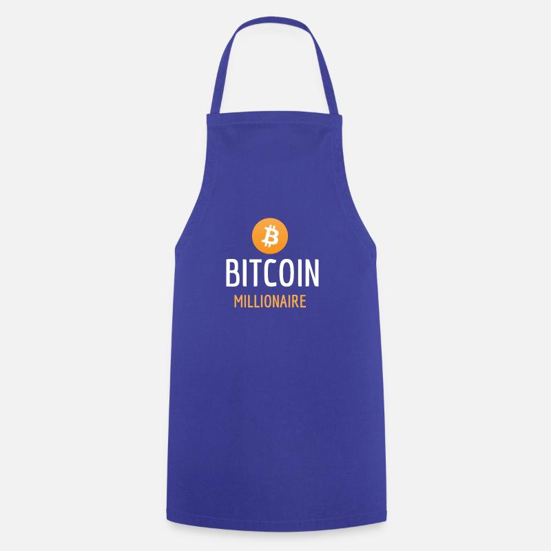 Bitcoin Millionaire - Kochschürze - Royalblau