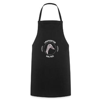 Laufenten-Halter - Kochschürze - Schwarz - Vorne - AI Model Male 185 dark (185cm)