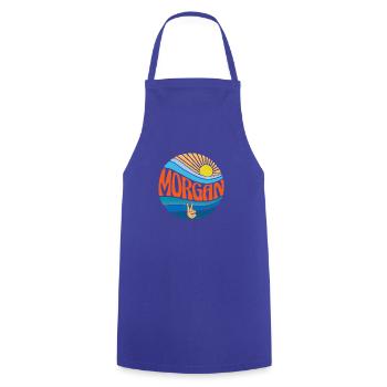 Morgan Shirt Vintage Sunset Morgan Groovy Tie Dye - Cooking Apron - royal blue - Front - AI Model Male 185 dark (185cm)