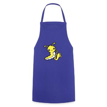 Caterpillar Saxophone Trumpet Instrument Music Hobby Cute - Cooking Apron - royal blue - Front - AI Model Male 185 dark (185cm)