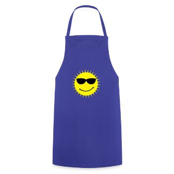 sun - Kochschürze - Royalblau - Vorne - AI Model Male 185 dark (185cm)
