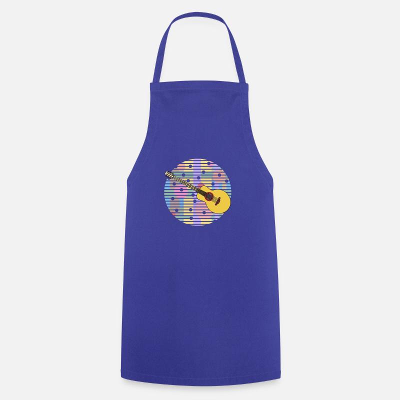 Guitar - Cooking Apron - royal blue