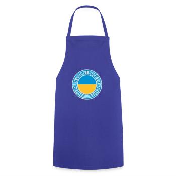 puck futin logo design - Cooking Apron - royal blue - Front - AI Model Male 185 dark (185cm)
