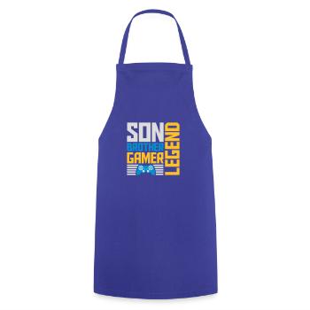 son brother gamer legend - Kochschürze - Royalblau - Vorne - AI Model Male 185 dark (185cm)