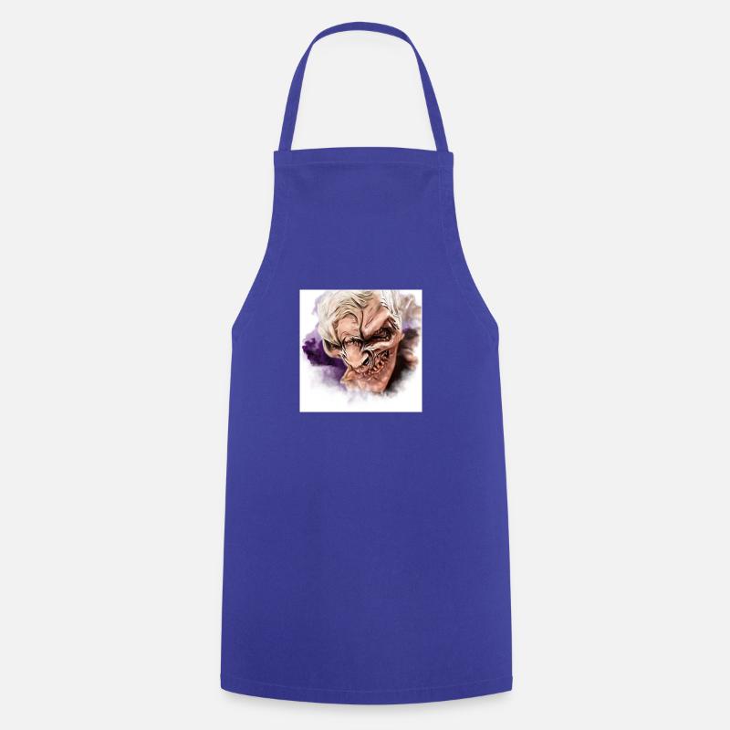 Krampus Percht Devil 2316 - Tablier de cuisine - bleu royal