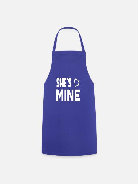 She´s Mine - Kochschürze - Royalblau