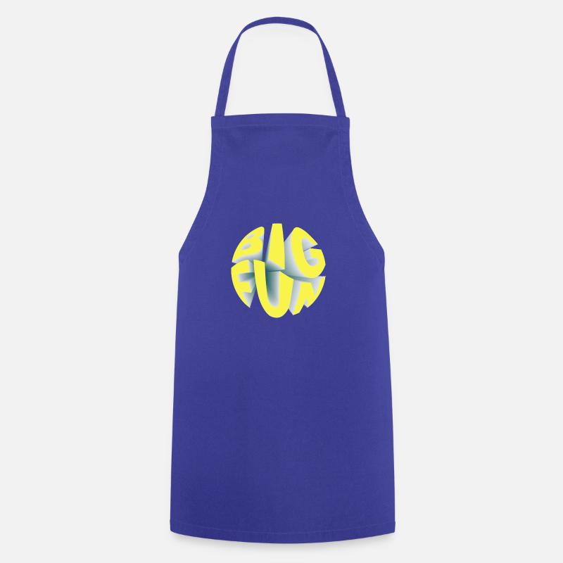 c'est moi big fun - Tablier de cuisine - bleu royal