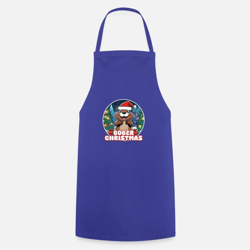 Bober Noël - Tablier de cuisine - bleu royal
