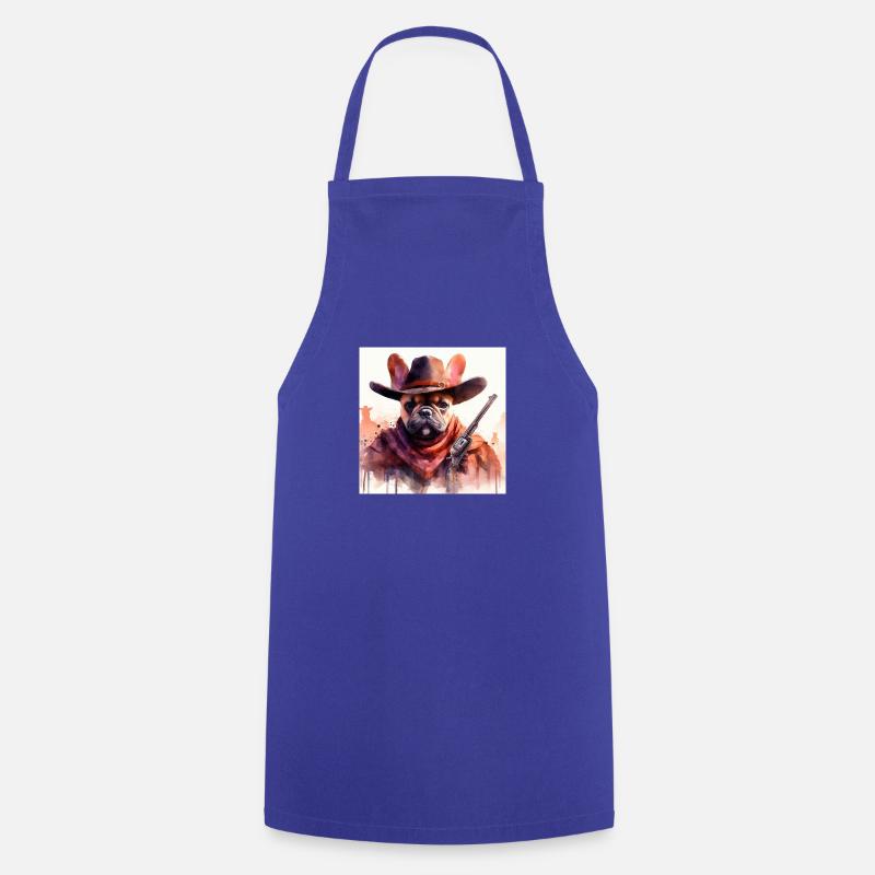 Bully West - Tablier de cuisine - bleu royal