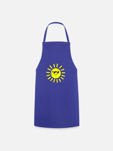 sonne cool - Kochschürze - Royalblau