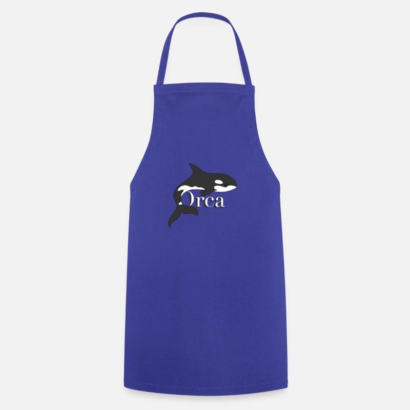 Orca Dream – Majestic Killer Whale - Cooking Apron - royal blue
