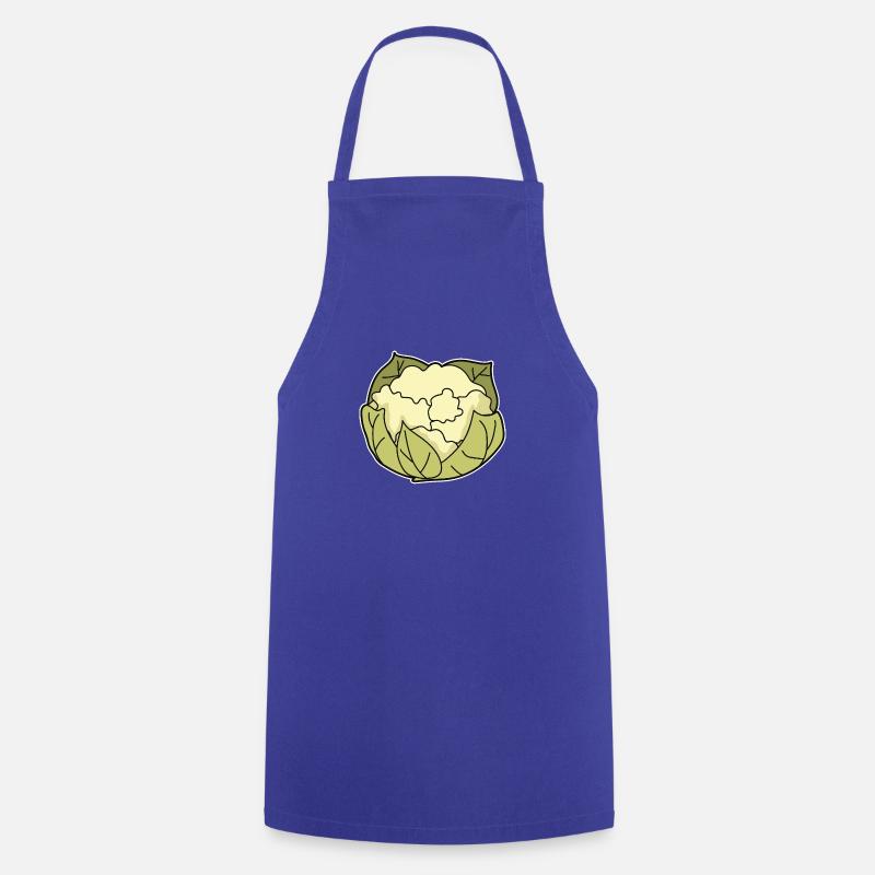 Choux-fleurs - Tablier de cuisine - bleu royal