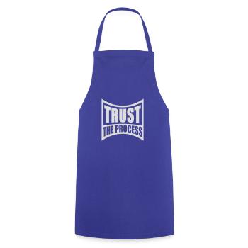 trust the process Quote - Cooking Apron - royal blue - Front - AI Model Male 185 dark (185cm)