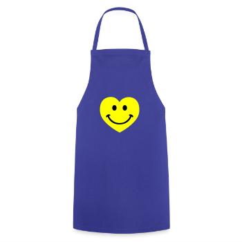 smiley smiling heart - Kochschürze - Royalblau - Vorne - AI Model Male 185 dark (185cm)