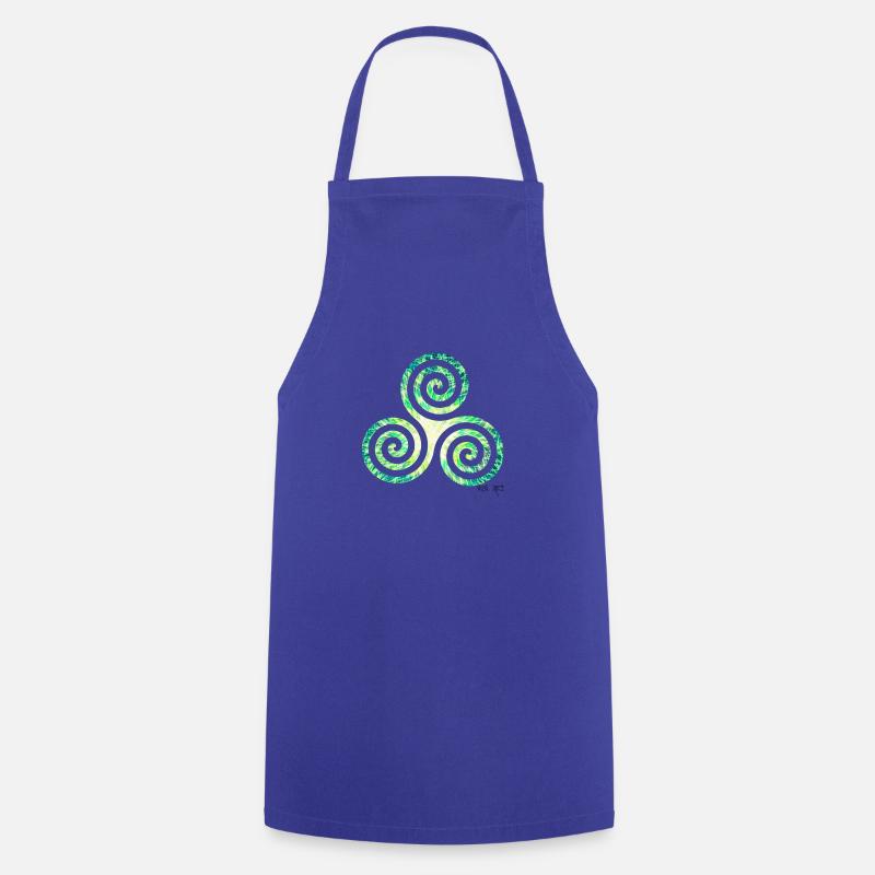 triskell - Tablier de cuisine - bleu royal