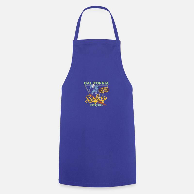 PARADIS DE SURF - Tablier de cuisine - bleu royal
