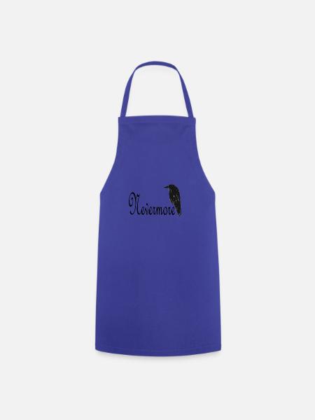 QUOTH THE RAVEN NEVERMORE POE TUMBLR SHIRT - Kochschürze - Royalblau