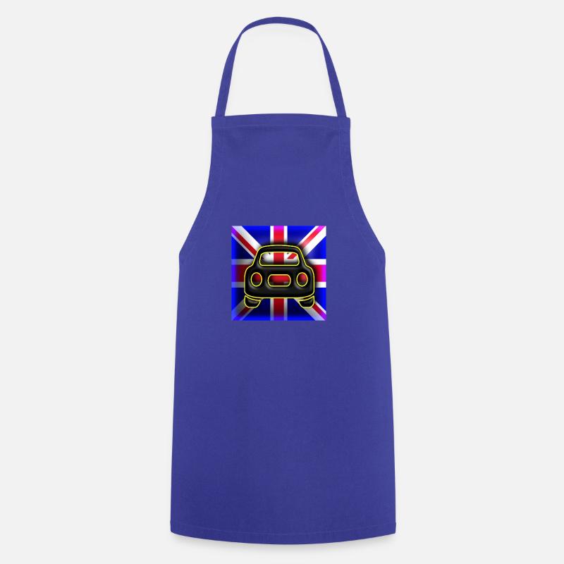 Union Jack Black Cab - Cooking Apron - royal blue
