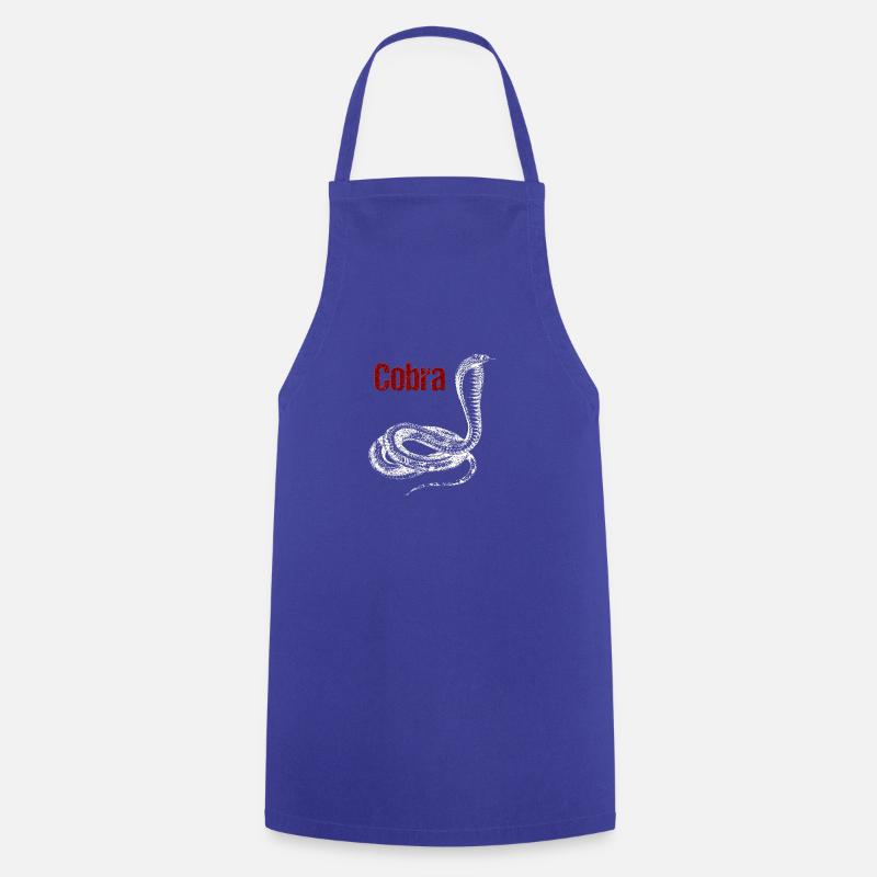 Cobra Snake - Cooking Apron - royal blue