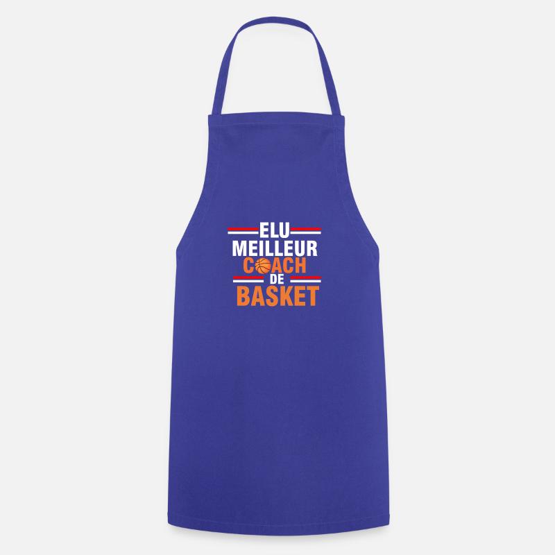 Meilleur coach de basket - Tablier de cuisine - bleu royal