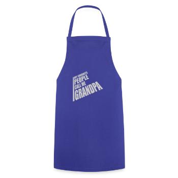 People Call Me Grandpa - Cooking Apron - royal blue - Front - AI Model Male 185 dark (185cm)