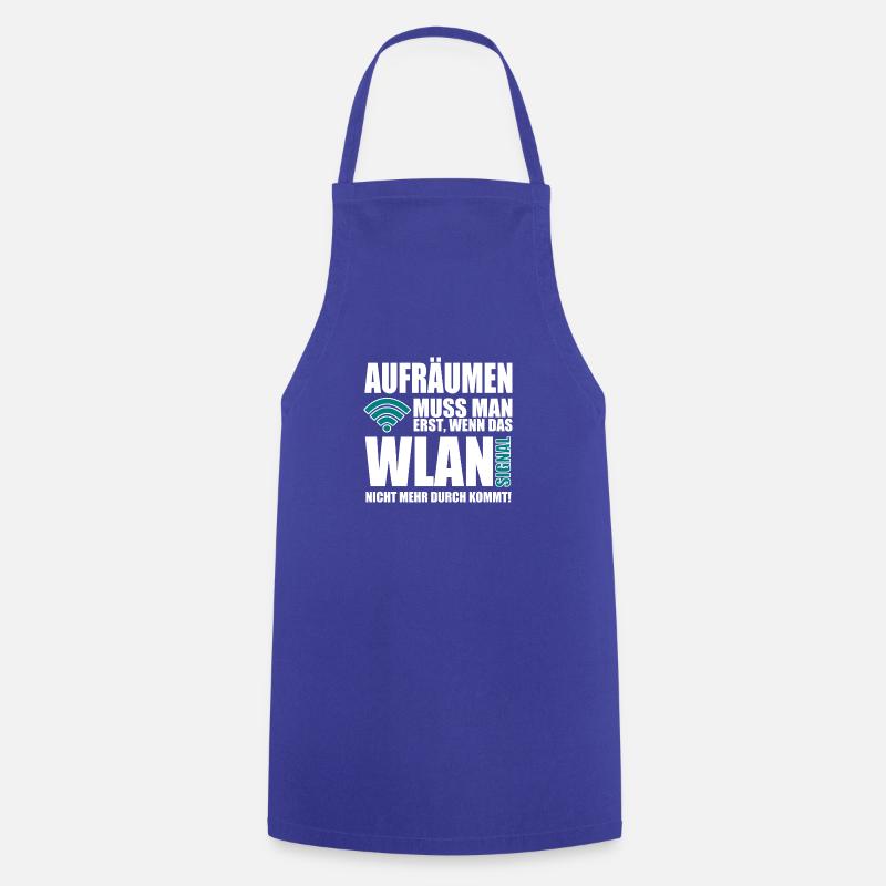 WIRELESS INTERNET ACCESS - Cooking Apron - royal blue