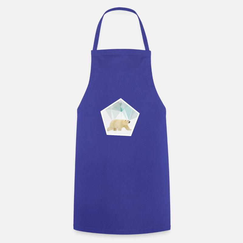 Polarbear polygon - Tablier de cuisine - bleu royal