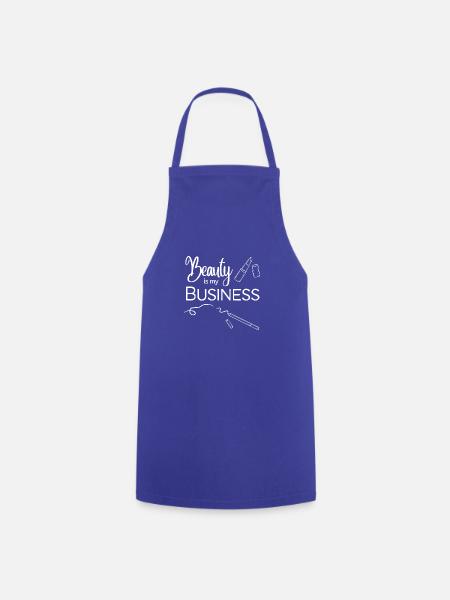Beauty is my BUSINESS makeup kosmetik - Kochschürze - Royalblau