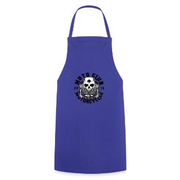 Motorcycle Club - Cooking Apron - royal blue - Front - AI Model Male 185 dark (185cm)