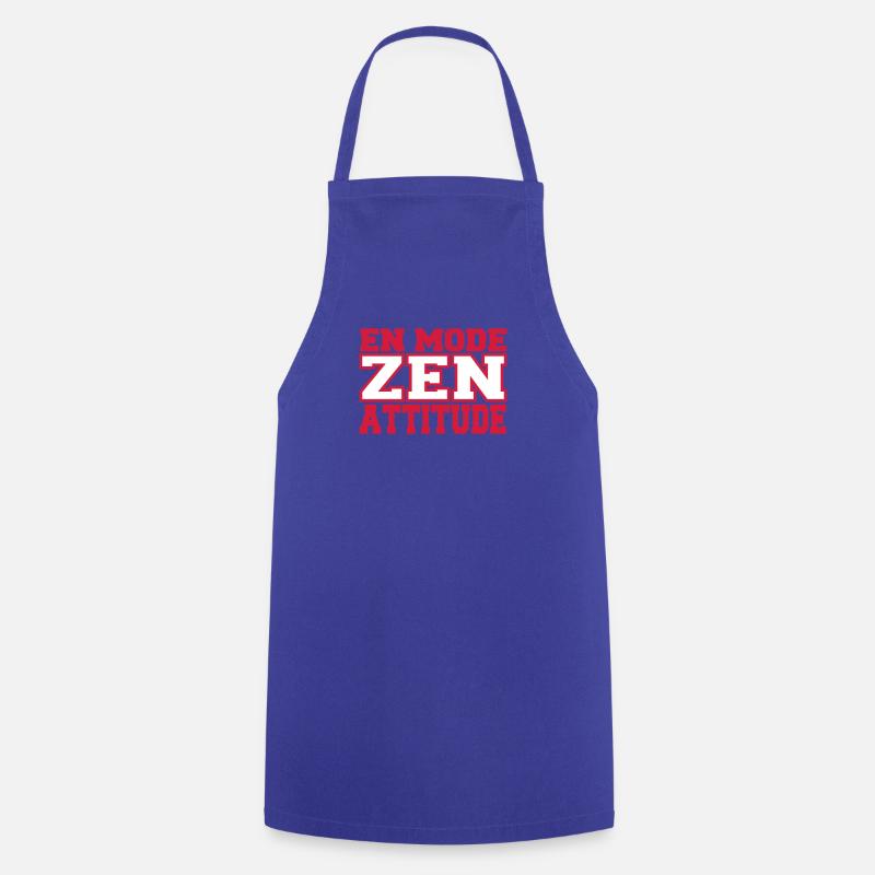 EN MODE ZEN - Tablier de cuisine - bleu royal