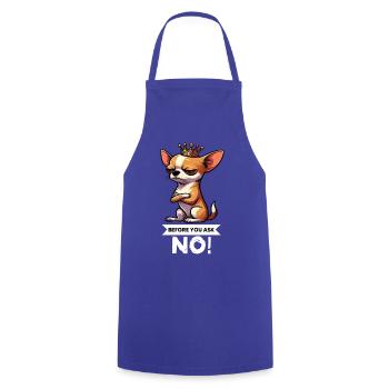 Avant de demander Chihuahua Chihuahuabesitzer Chi - Tablier de cuisine - bleu royal - Devant - AI Model Male 185 dark (185cm)
