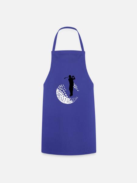 Golf - Golfeur - Tablier de cuisine - bleu royal