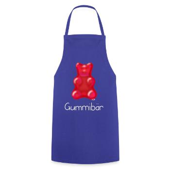 Gummibär - Kochschürze - Royalblau - Vorne - AI Model Male 185 dark (185cm)
