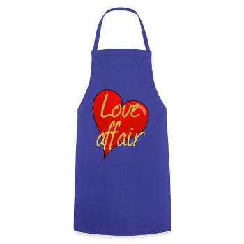 IDYLLE - Tablier de cuisine - bleu royal - Devant - AI Model Male 185 dark (185cm)