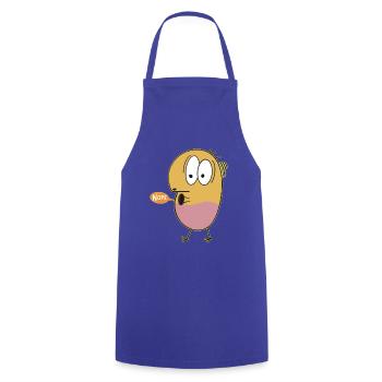 Dodo dit non - Tablier de cuisine - bleu royal - Devant - AI Model Male 185 dark (185cm)
