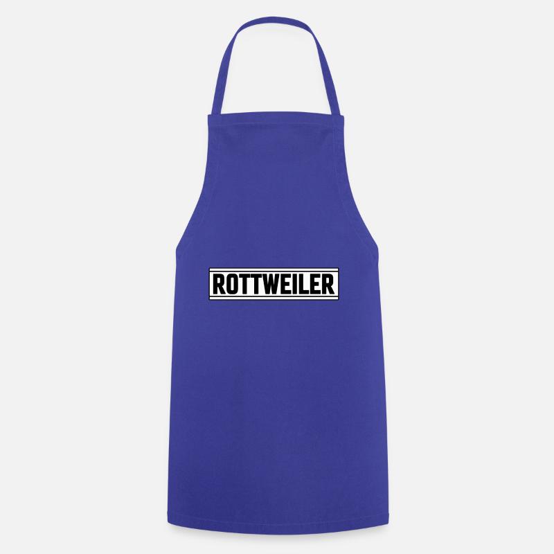 Rottweiler - Tablier de cuisine - bleu royal