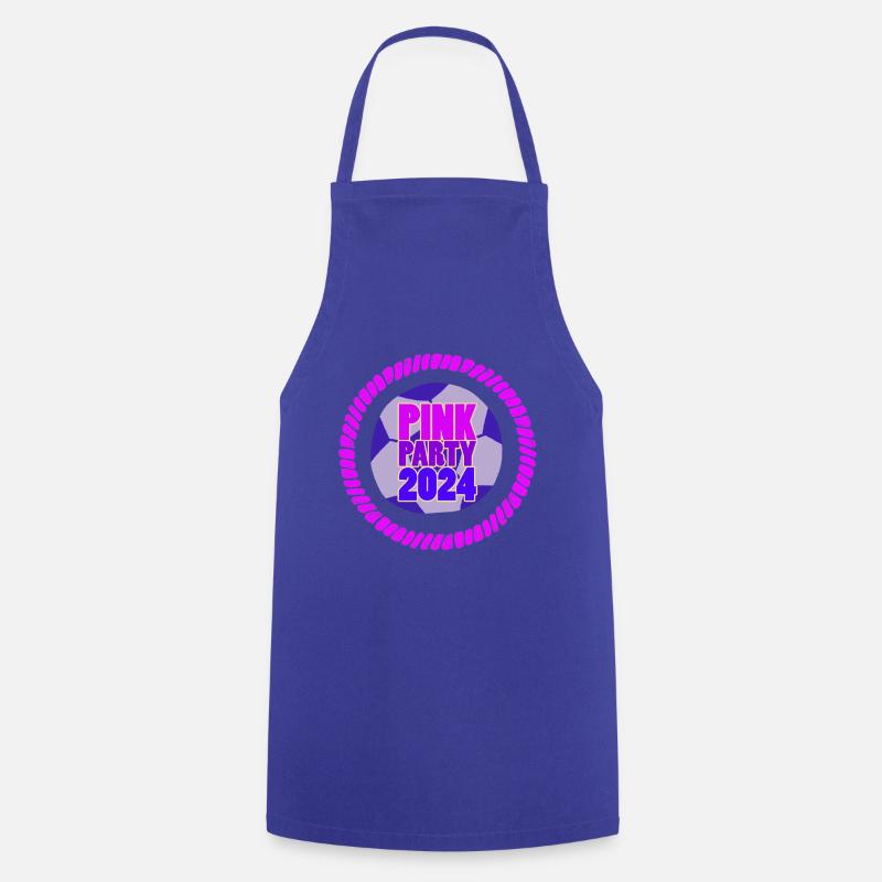 Pink Party - Cooking Apron - royal blue