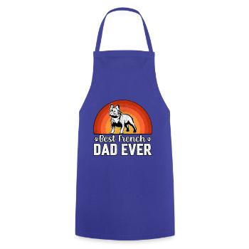 Meilleur papa français de tous les temps - Tablier de cuisine - bleu royal - Devant - AI Model Male 185 dark (185cm)