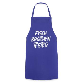 Fish Roll Tester powered by Design vom Haff - Cooking Apron - royal blue - Front - AI Model Male 185 dark (185cm)