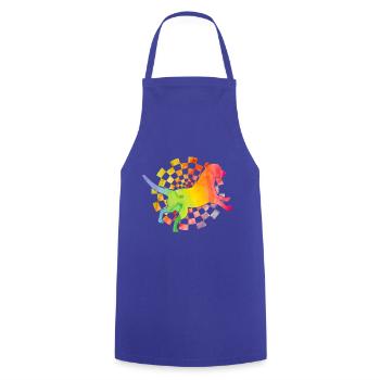 Labrador Retro - Cooking Apron - royal blue - Front - AI Model Male 185 dark (185cm)
