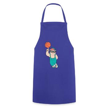 cadeau cool chemise chemise ours - Tablier de cuisine - bleu royal - Devant - AI Model Male 185 dark (185cm)