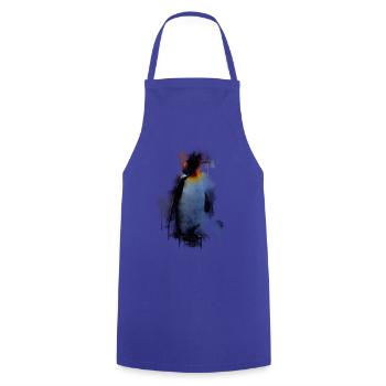 Chemise de cadeau pingouin Kingfisher - Tablier de cuisine - bleu royal - Devant - AI Model Male 185 dark (185cm)